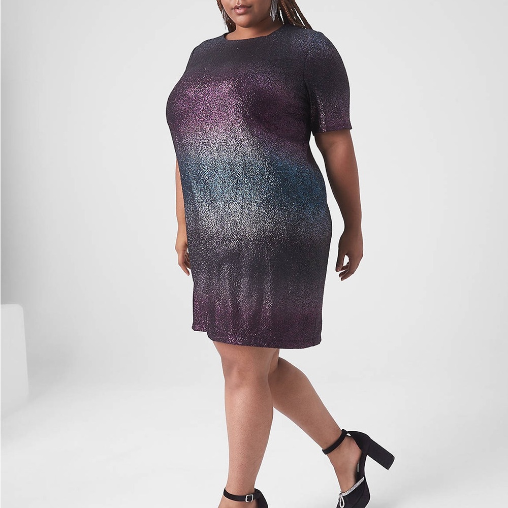 🆕 Lane Bryant Shimmering Multicolor Dress